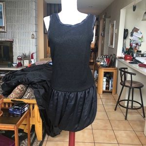 Theory black bubble dress